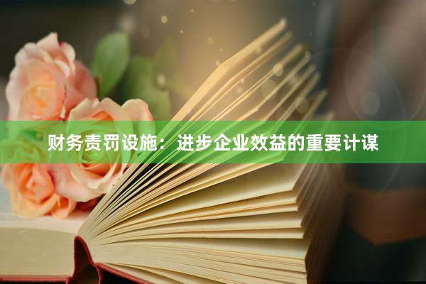 财务责罚设施：进步企业效益的重要计谋